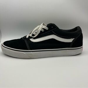 Vans Off The Wall Mens Skate Sneakers Shoes Black White Stripe Size 11